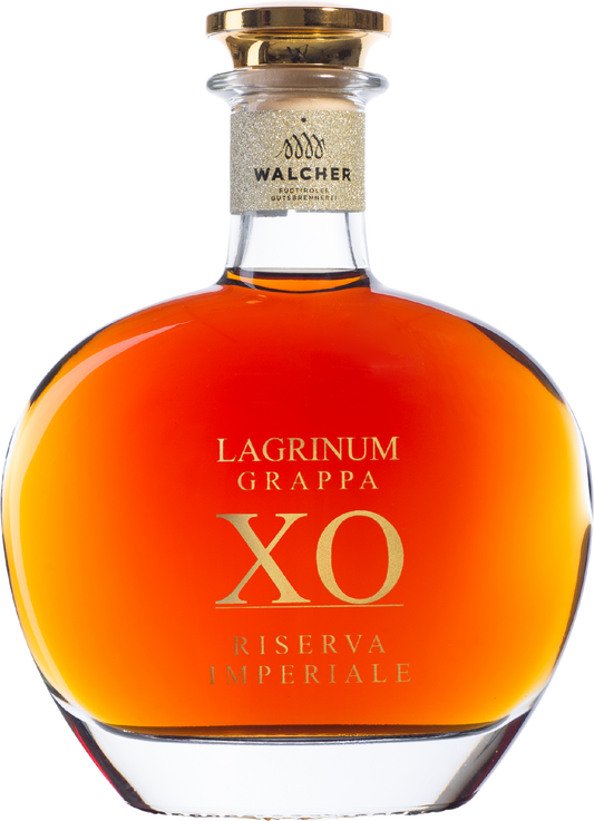 Grappa Lagrinum XO Riserva Imperial 0,5 l in Holzkassette